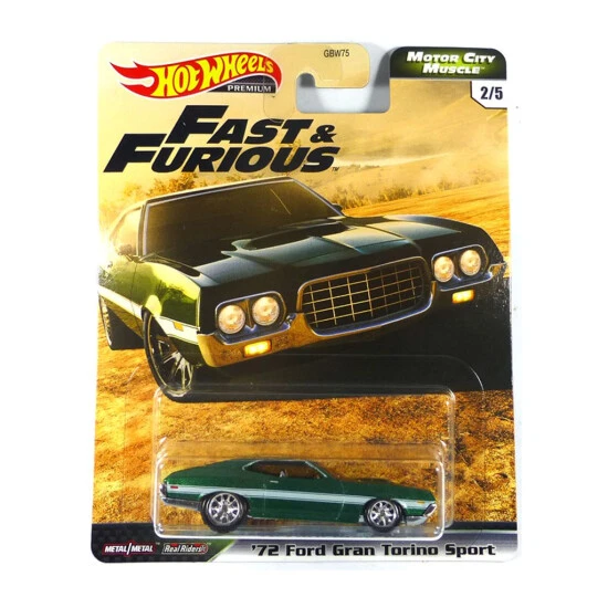 Bester Verkauf ✔️ Hot Wheels GBW75-70 Ford Gran Torino Sport Grün Metallic - Fast & Furious Maßstab 1:64 🔥 1 Bester Verkauf ✔️ Hot Wheels GBW75-70 Ford Gran Torino Sport Grün Metallic - Fast & Furious Maßstab 1:64 🔥