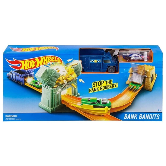 Aktion ✔️ Hot Wheels Bank Bandits Blast Trackset ✨ 1 Aktion ✔️ Hot Wheels Bank Bandits Blast Trackset ✨