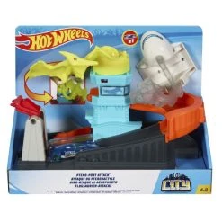 Neu ❤️ Hot Wheels City Flugsaurier-Attacke Spielset ❤️