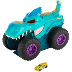 Beste Bewertungen von 😍 Hot Wheels Monster Trucks Autofressender Mega-Wrex, Inkl. 1 Spielzeugauto 😉