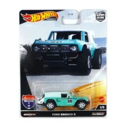 Aktion 🎁 Hot Wheels FPY86-HCK05 Ford Bronco R Türkis/weiss - American Roads 3/5 Maßstab Ca. 1:64 Modellauto ✔️