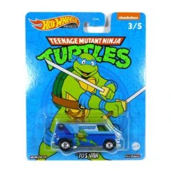 Bester Verkauf 👍 Hot Wheels DLB45-HCN89 Van 1970 Blau Metallic - Turtles 3/5 Maßstab 1:64 Modellauto 🧨
