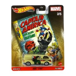Großhandel ❤️ Hot Wheels DLB45-GJR20 MBK Van "Captain America" Creme Marvel 2/5 Maßstab 1:64 Modellauto ❤️