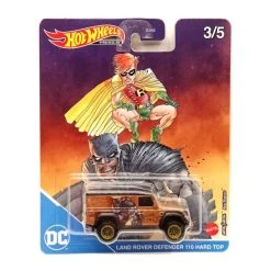 Brandneu ⭐ Hot Wheels DLB45-HCN95 Land Rover Defender 110 Hard Top Braun - Batman DC 3/5 Maßstab 1:64 Modellauto ✨