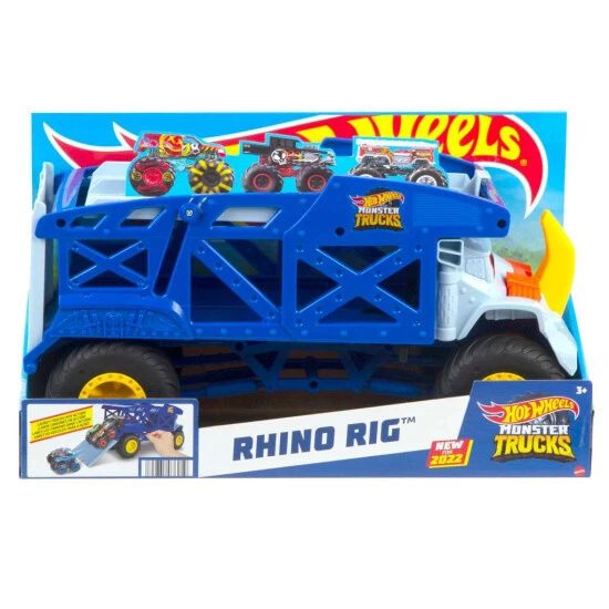 Auslauf 🌟 Hot Wheels Monster Trucks Transporter Nashorn, Schlepper, Geschenk Für Kinder Ab 3 Jahren 👍 3 Auslauf 🌟 Hot Wheels Monster Trucks Transporter Nashorn, Schlepper, Geschenk Für Kinder Ab 3 Jahren 👍 – Bild 3