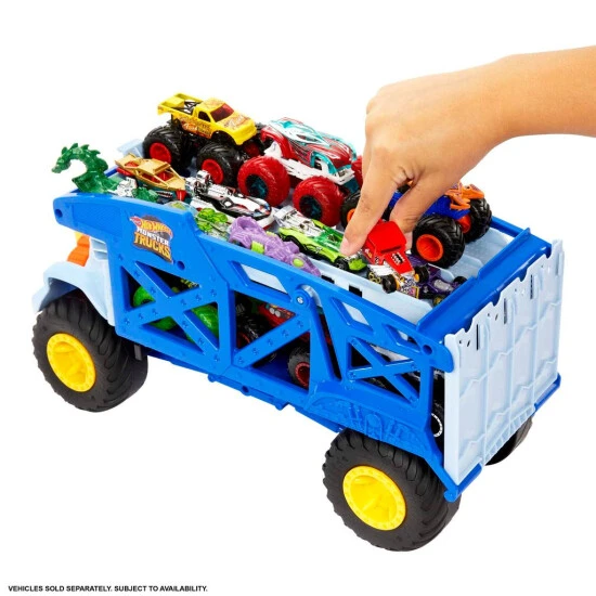 Auslauf 🌟 Hot Wheels Monster Trucks Transporter Nashorn, Schlepper, Geschenk Für Kinder Ab 3 Jahren 👍 6 Auslauf 🌟 Hot Wheels Monster Trucks Transporter Nashorn, Schlepper, Geschenk Für Kinder Ab 3 Jahren 👍 – Bild 6