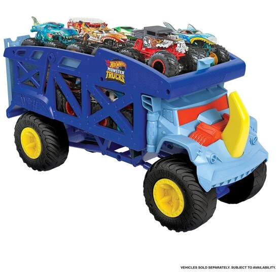 Auslauf 🌟 Hot Wheels Monster Trucks Transporter Nashorn, Schlepper, Geschenk Für Kinder Ab 3 Jahren 👍 8 Auslauf 🌟 Hot Wheels Monster Trucks Transporter Nashorn, Schlepper, Geschenk Für Kinder Ab 3 Jahren 👍 – Bild 8