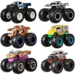 Aktion ⭐ Hot Wheels Monster Truck 1:64 Demolition Doubles Bone Shaker VS Rodger Dodger 😍