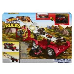 Auslauf 🔔 Hot Wheels Monster Trucks 2-in-1 Crashrennen-Truck ❤️