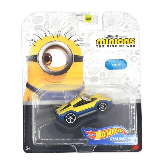 Neu 👍 Hot Wheels GMH74-76 Character Car "Carl " Minions - The Rise Of Gru 😉 1 Neu 👍 Hot Wheels GMH74-76 Character Car "Carl " Minions - The Rise Of Gru 😉