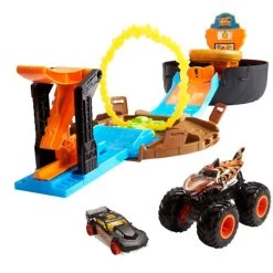 Besorgen 🌟 Hot Wheels Monster Truck Stunt-Reifen-Spielset Inkl. 2 Spielzeugautos ✨